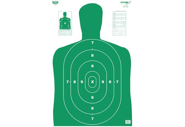 Birchwood Casey Eze-Scorer 12" x 18" BC-27 Green Silhouette Target-100