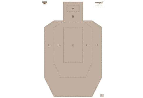 Birchwood Casey Eze-Scorer 23" x 35" IPSC Practice Paper Target - 100