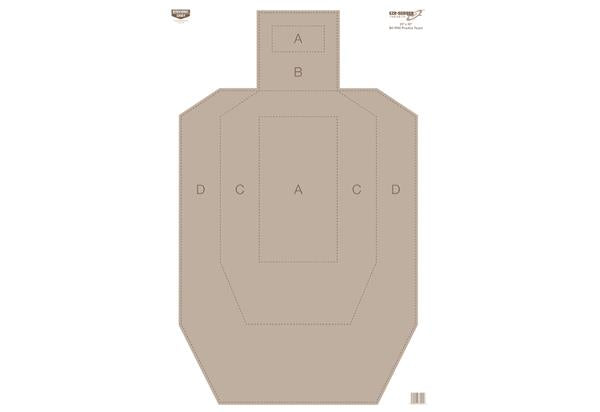 Birchwood Casey Eze-Scorer 23" x 35" IPSC Practice Paper Target - 5