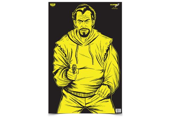 Birchwood Casey Eze-Scorer 23" x 35" Bad Guy Yellow/Black Target