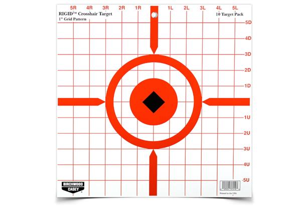 Birchwood Casey Rigid 12" Crosshair Sight-In Target - 10 Targets