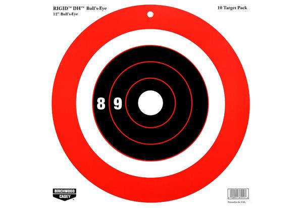 Birchwood Casey Rigid 12" Bull's-Eye DH Target - 10 Targets