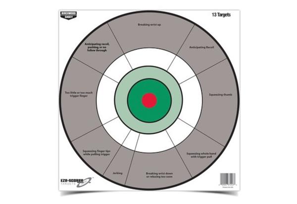 Birchwood Casey Eze - Scorer 12" Handgun Trainer Target - 13 Targets