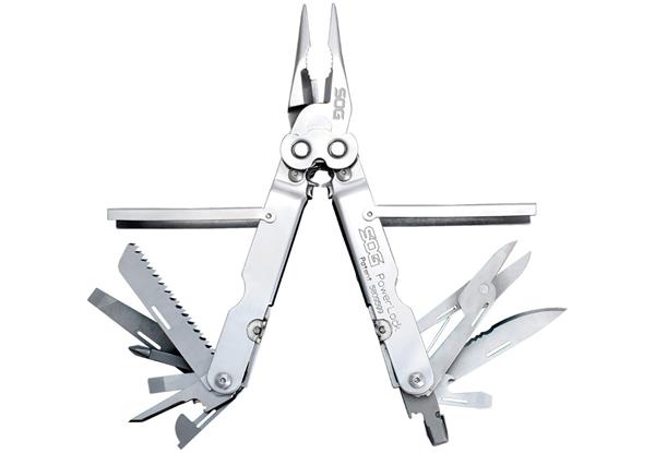 SOG PowerLock Multi-Tool with Scissors - Satin