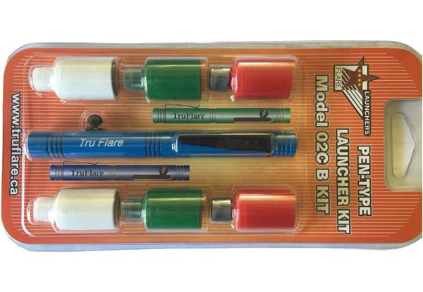 TruFlare PEN LAUNCHER KIT C INCLUDES MODEL 02C WITH 6 FLARES
