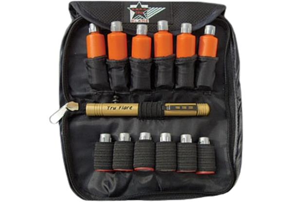 TruFlare DELUXE KIT 02C LAUNCHER, 6 FLARES 6 Bear Bangers