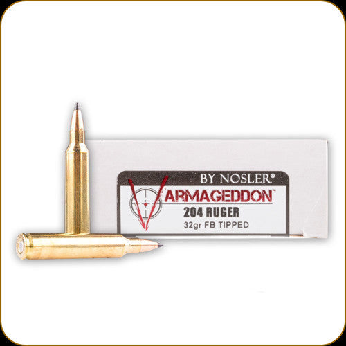 Nosler 204 Ruger 32gr FB Tipped Varmageddon Ammunition