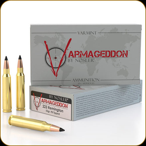 Nosler 223 Rem 53gr FB Tipped Varmageddon Ammunition