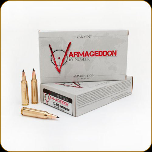 Nosler 22-250 Rem 55gr FB Tipped Varmageddon Ammunition