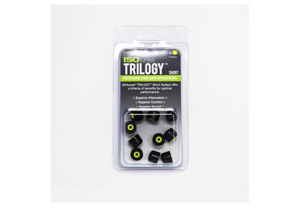 ISOtunes TRILOGY REPLACE FOAM EAR TIPS 5 PAIR/Pack MED SHORT