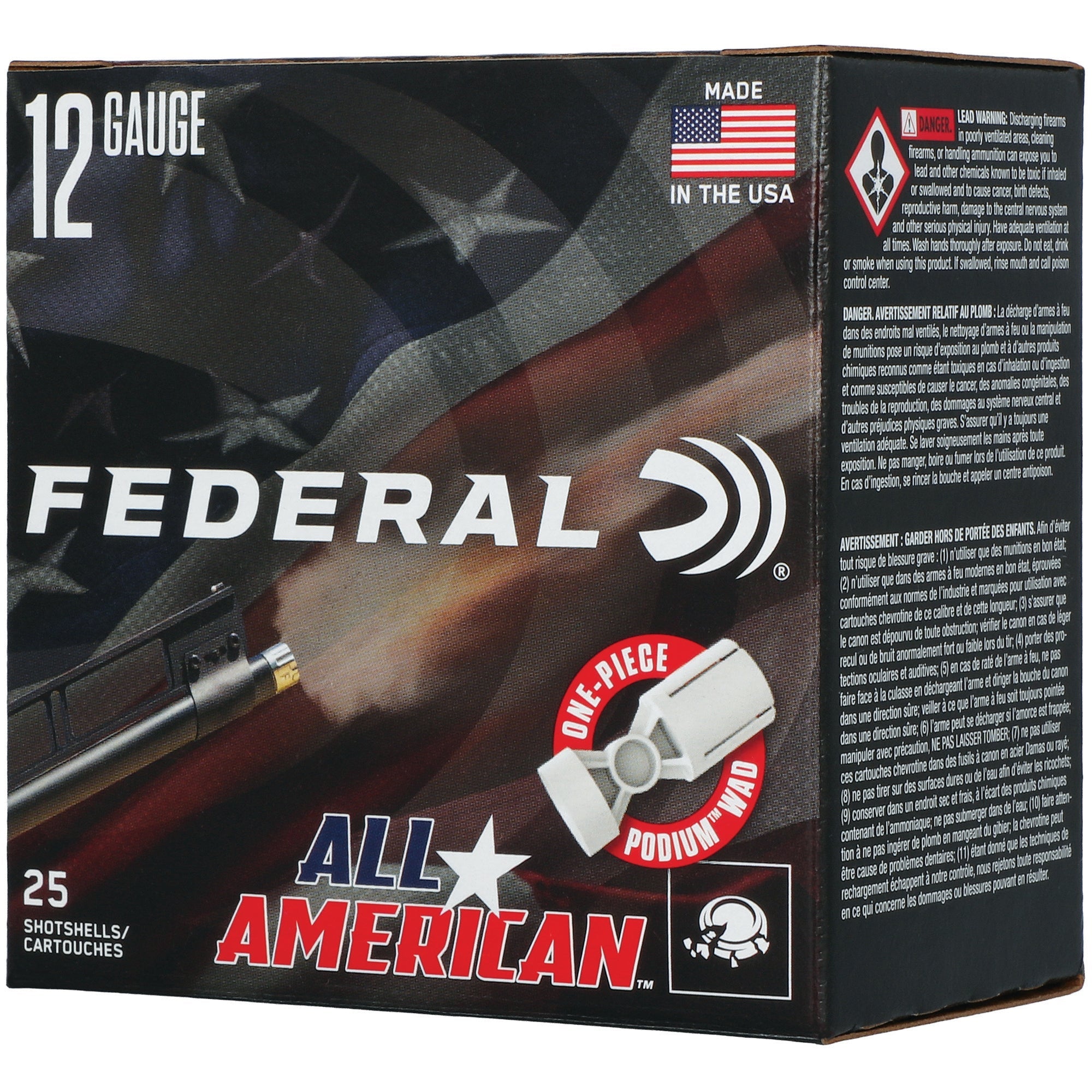 Federal All-American 12 Gauge 2-3/4" 1 oz - 25 Rounds