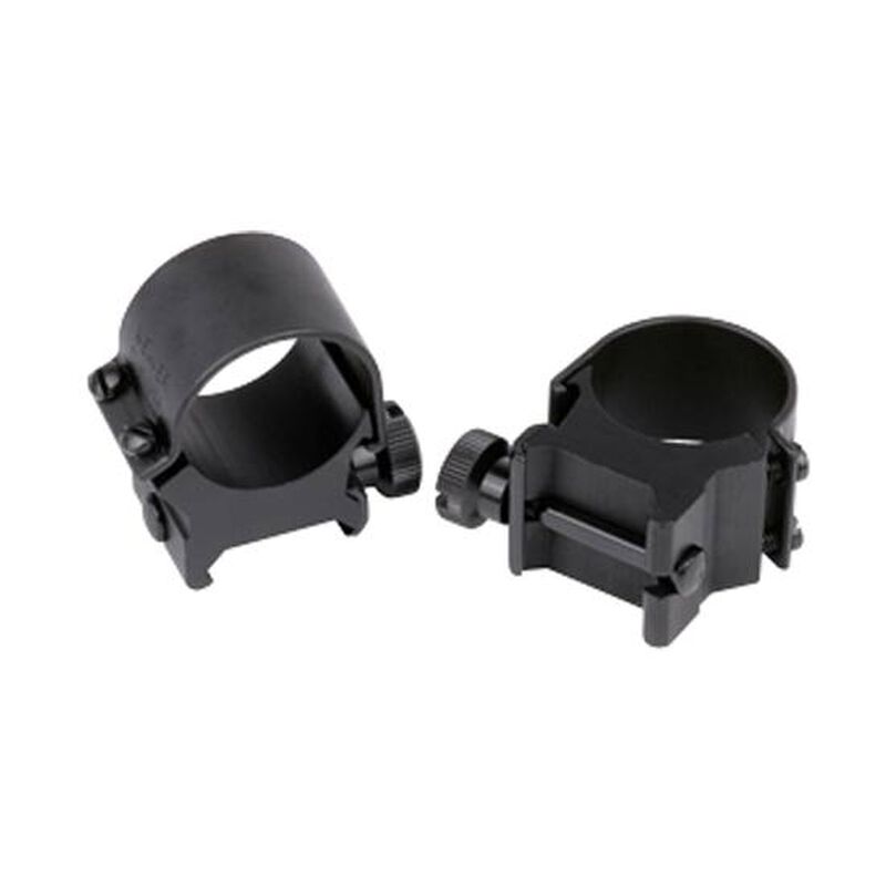 Weaver 1" Detachable Top Mount Rings Low Matte Black