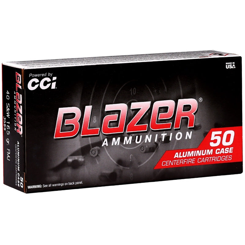CCI Blazer Aluminum 40 S&W 165gr Full Metal Jacket - 50 Count