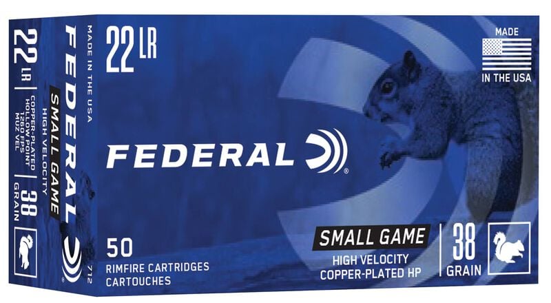 Federal 22 Long Rifle 38GR HP Per/box