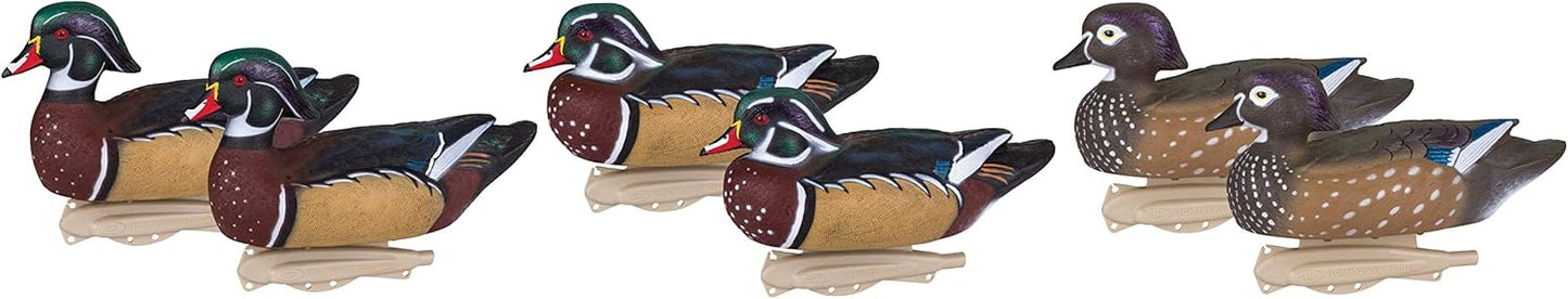 Flambeau Storm Front 2 Wood Duck Decoys - 6-Pack