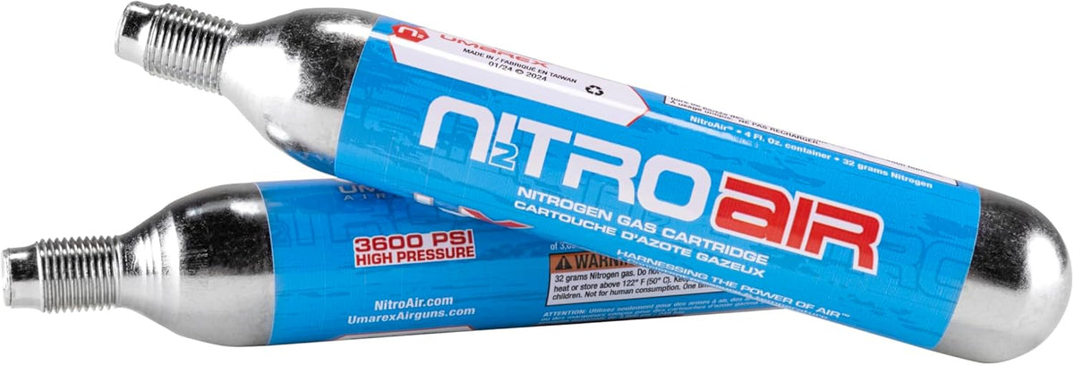 Umarex 2211382 Komplete NCR NitroAir Cartidges 2Pk 3600 psi 4oz per Cartridge