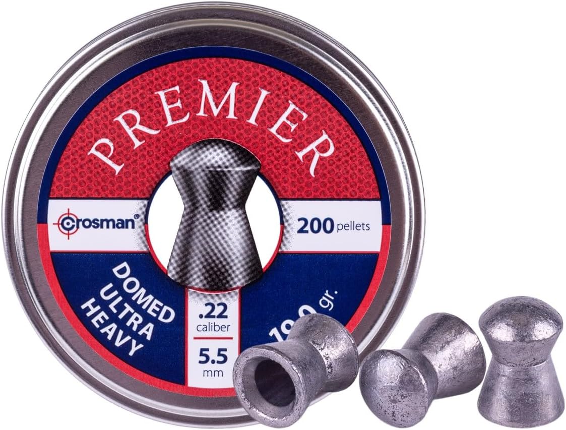 Crosman Ultra-Heavy Domed .22 Caliber Pellets – 200 Count