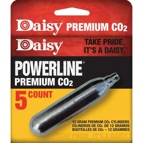 Daisy Powerline 12-Gram CO2 Cylinders – 5 Count