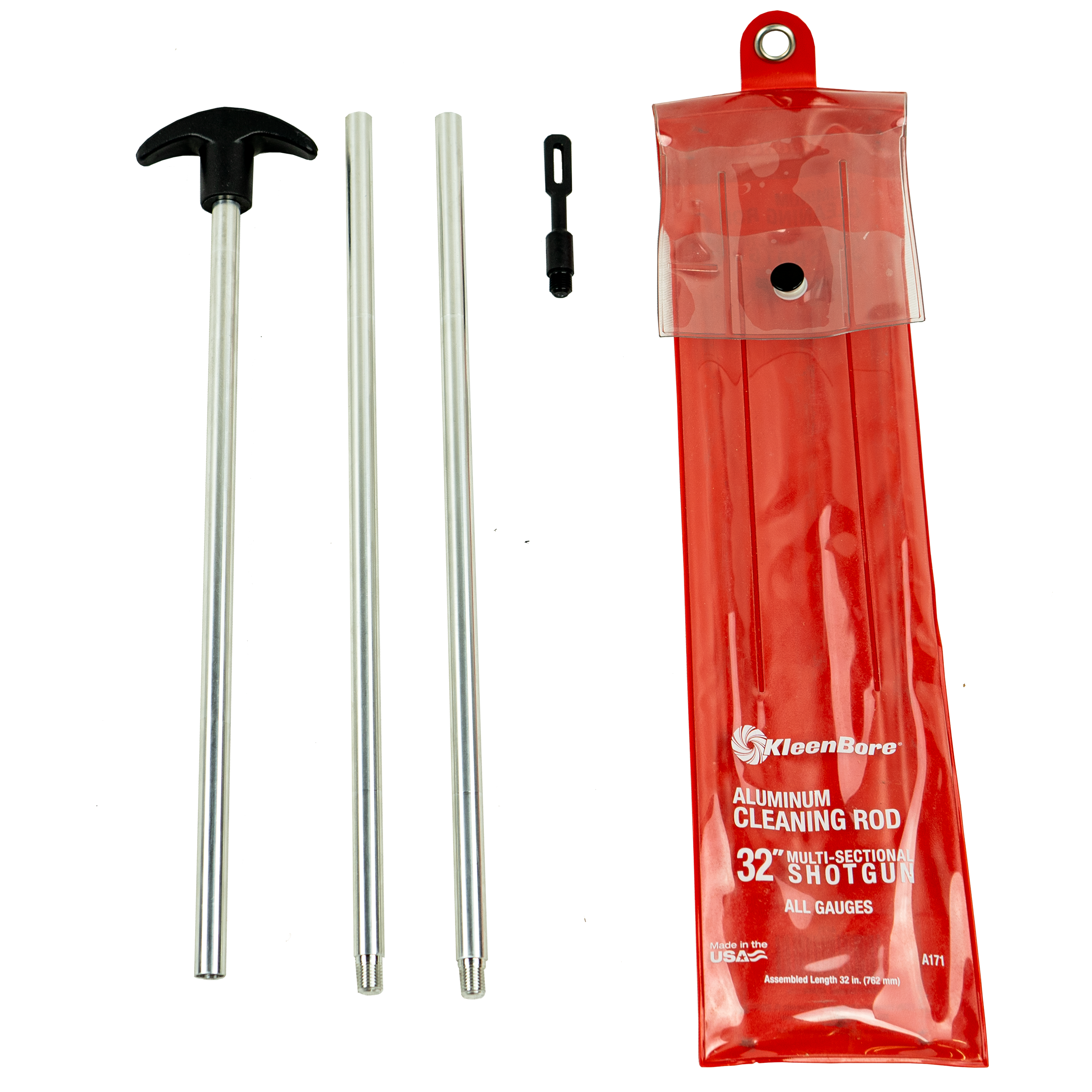 KleenBore 3-Piece All-Gauge Aluminum Shotgun Rod Set – 32"
