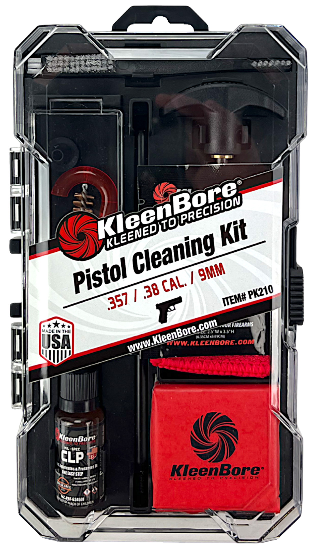 KleenBore .38/.357/9mm Classic Handgun Cleaning Kit