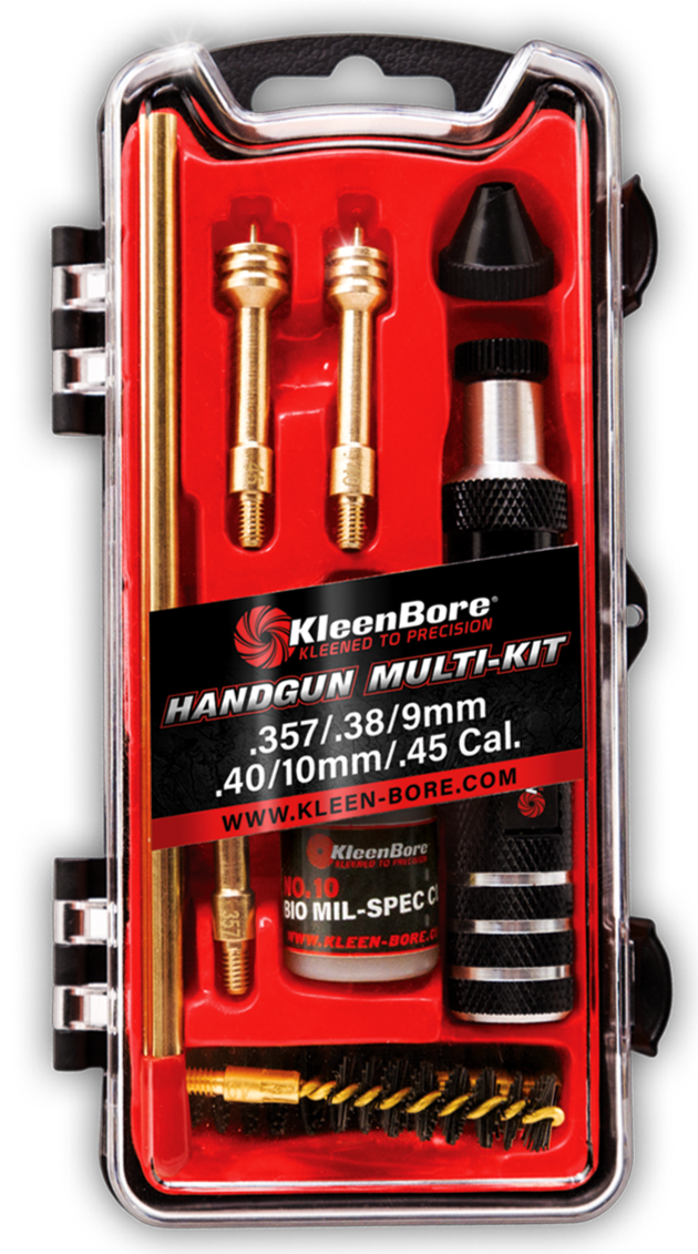 KleenBore .38–.45 Cal Multi-Caliber Handgun Cleaning Kit