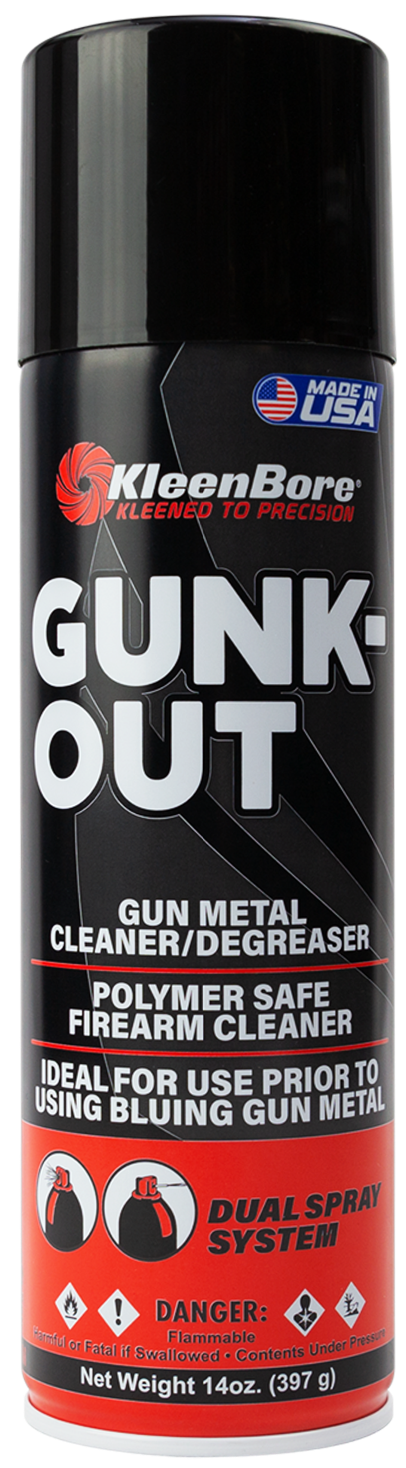KleenBore Gunk-Out Gun Metal Cleaner/Degreaser – 14 oz
