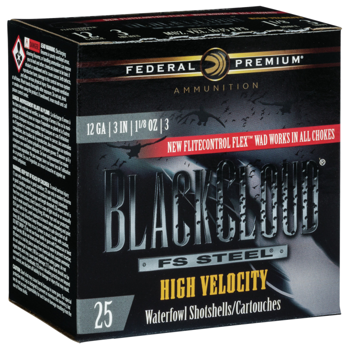 Federal Black Cloud 12 Ga. 3" 1-1/8 Oz #3 HV