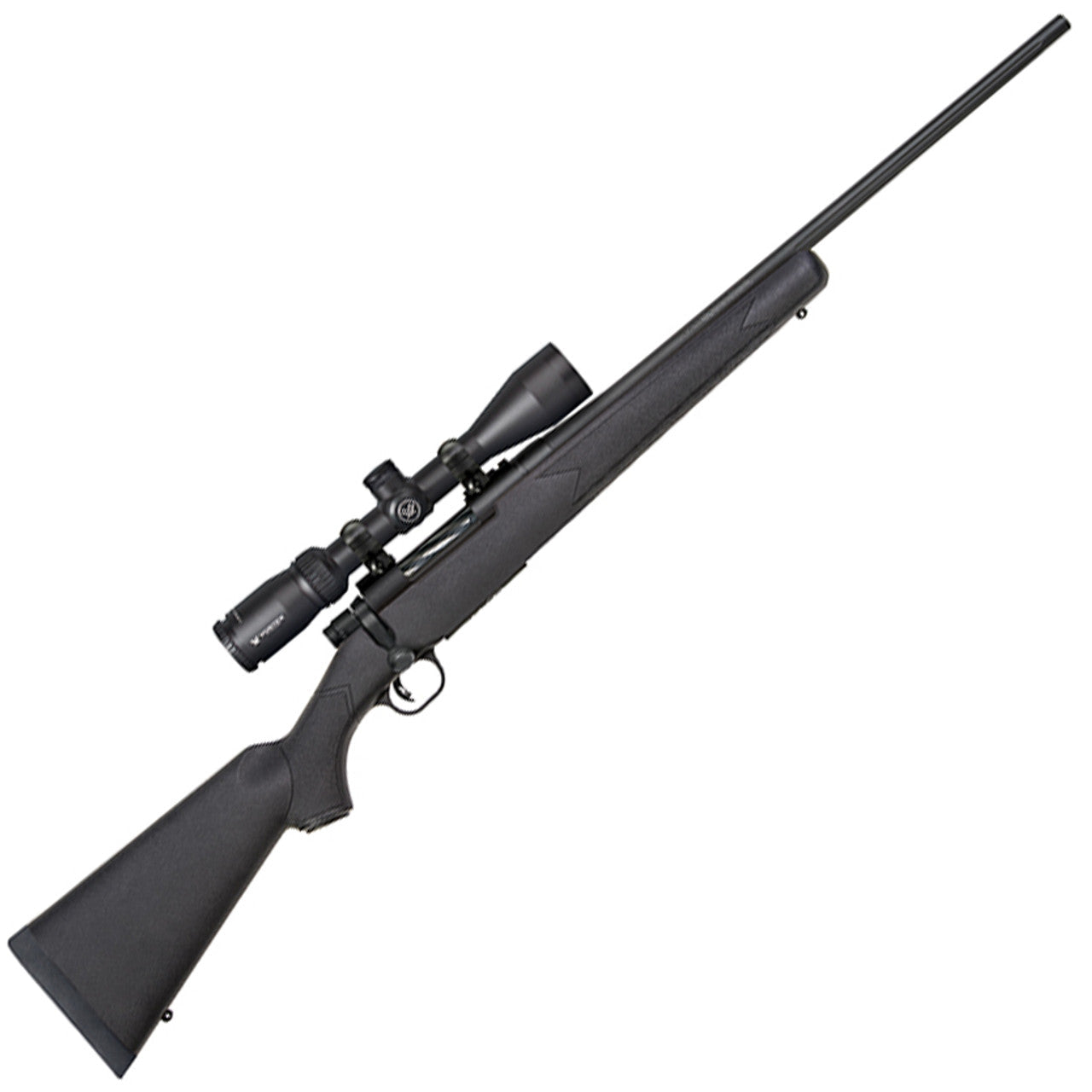 Mossberg Patriot 243 Win With Vortex Scope Matte Blued / Synthetic Stock product image