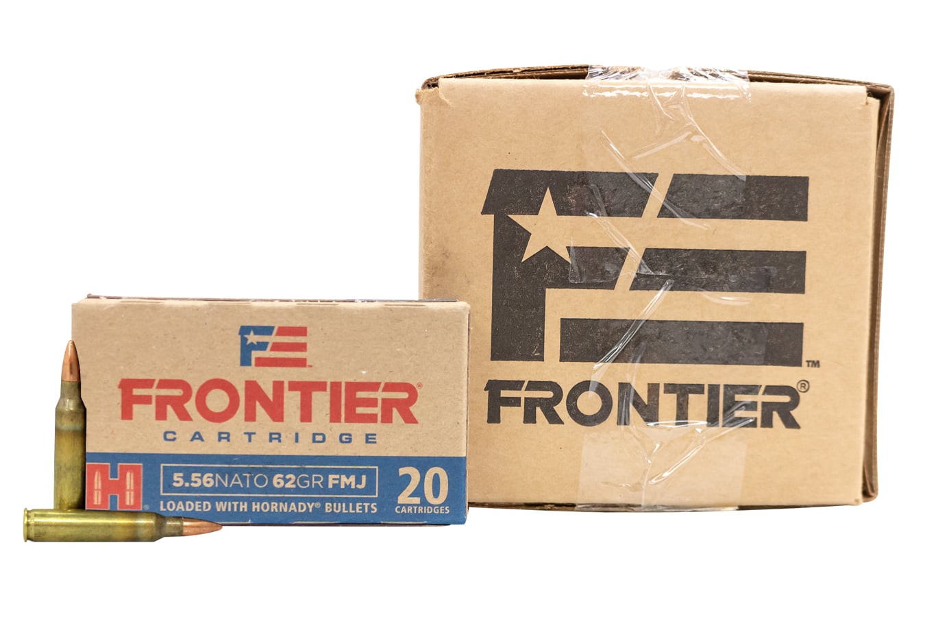 Hornady Frontier 5.56 NATO 62GR FMJ AMMO 20 RD/BOX