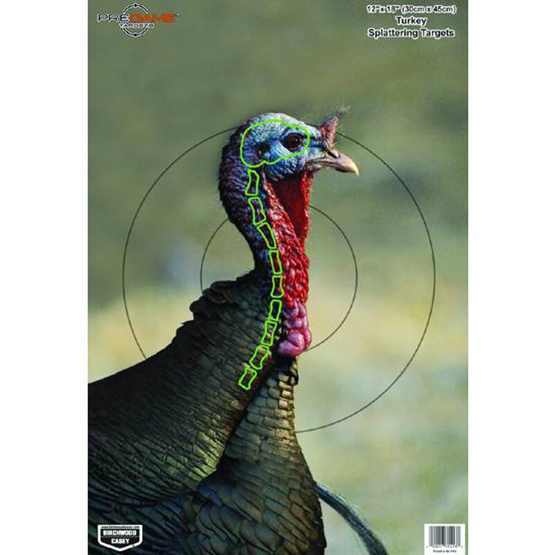 Birchwood Casey Pregame Splattering Animal Target 12"x18" Turkey 8 Pack
