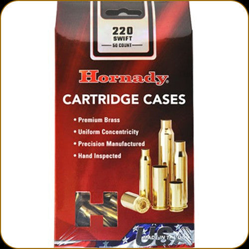 Hornady 220 SWIFT UNPRIMED BRASS PER/50