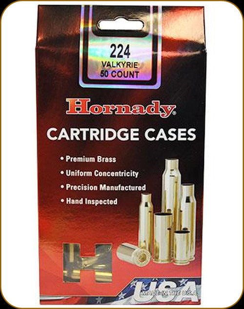 Hornady 224 VALKYRIE UNPRIMED BRASS PER/50