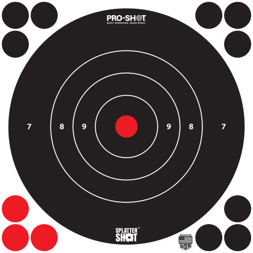 Pro-Shot SplatterShot 8" White Target 6 Pack