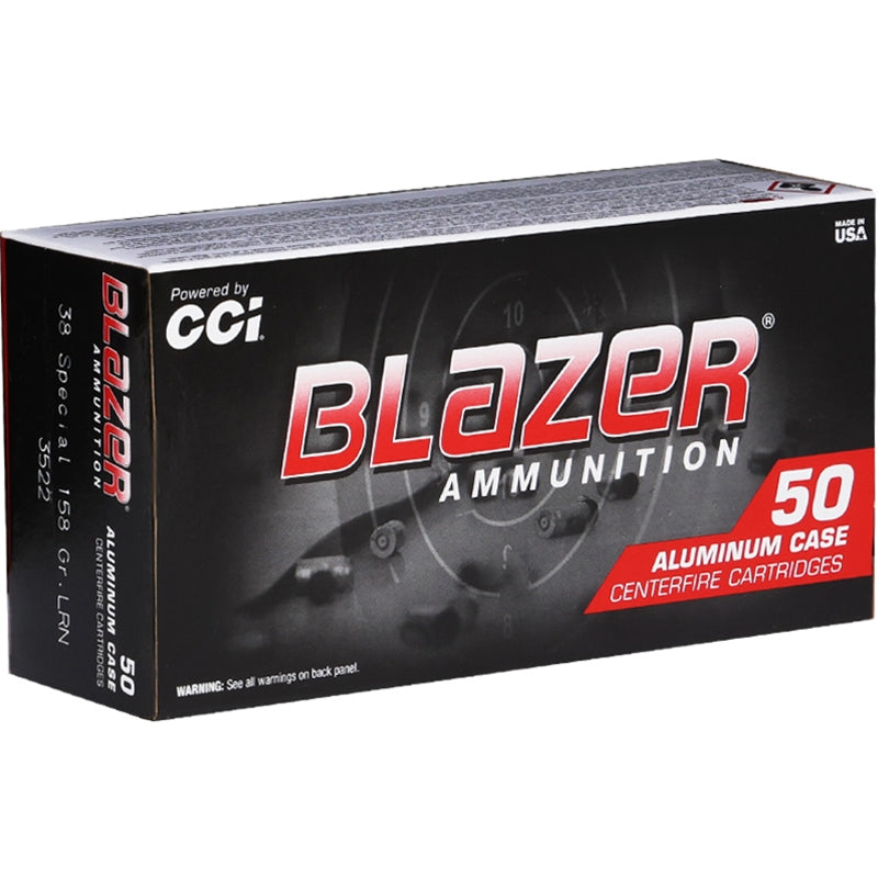 CCI Blazer Aluminum 38 Special 158gr Lead Round Nose - 50 Count