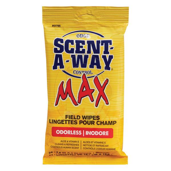 Hunters Specialties Scent-A-Way Field Wipes – 24-Pack