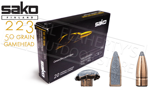 Sako Gamehead .223 Rem Soft Point Ammunition – 20 Rounds
