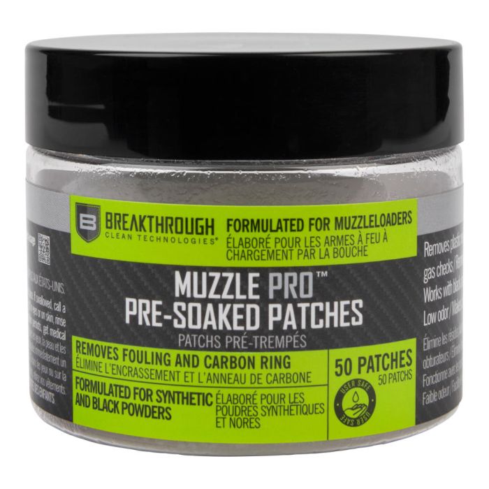 Breakthrough Clean Technologies Muzzle Pro Pre-Soaked Cleaning Patches – 50 Pack