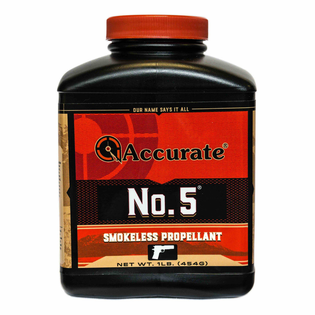 Accurate No. 5 smokeless pistol powder 1 lb container