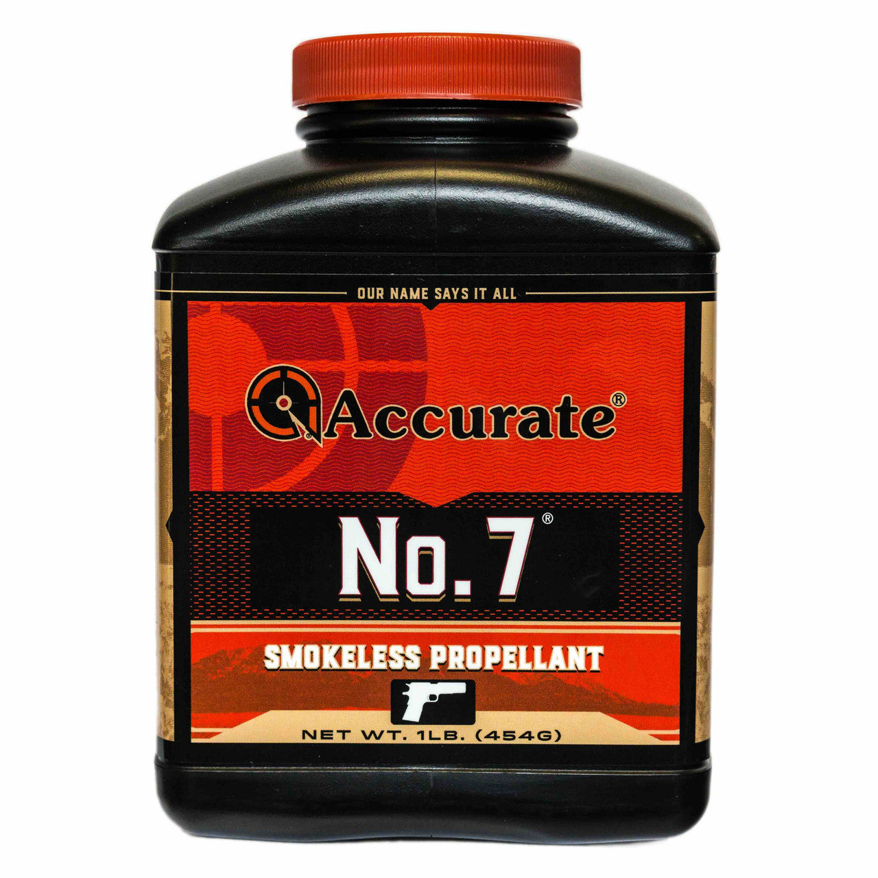 Accurate No. 7 smokeless pistol powder 1 lb container