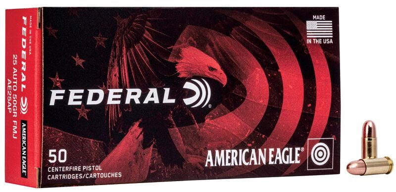 Federal American Eagle 25 Auto 50gr FMJ