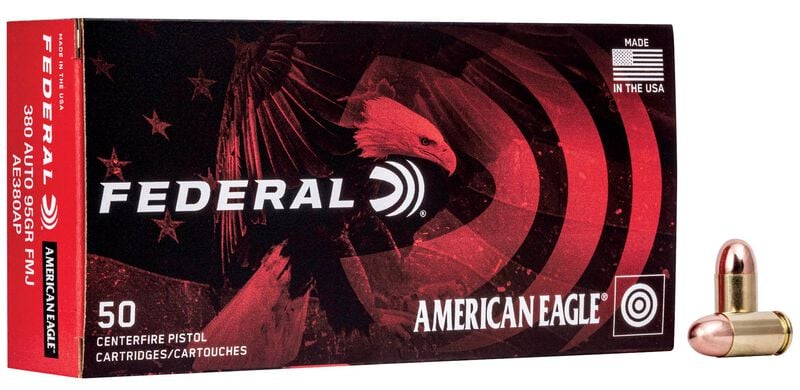 Federal American Eagle 380 Auto 95GR FMJ