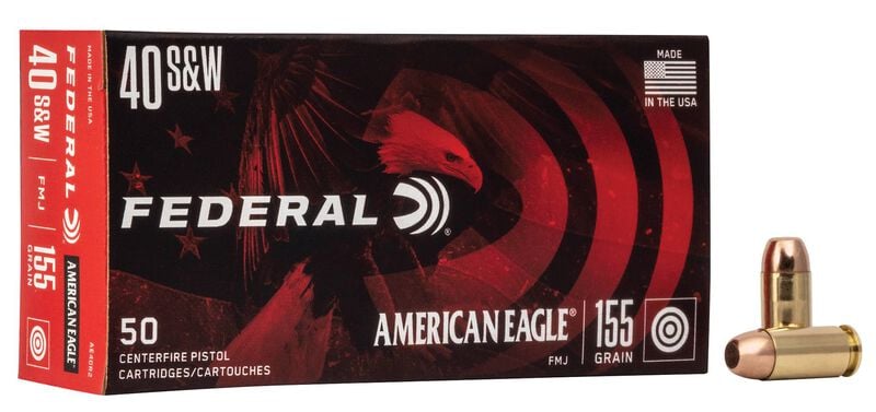 Federal American Eagle Handgun 40 S&W 155gr - 50 Rounds