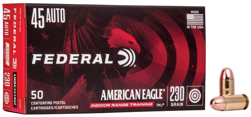 Federal American Eagle Indoor Range Training 45 Auto 230gr - 50 Rounds