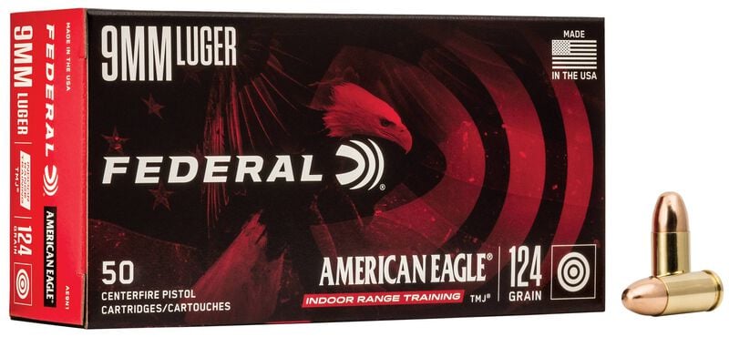 Federal American Eagle Toxic-metal Free Primer 9MM 124GR