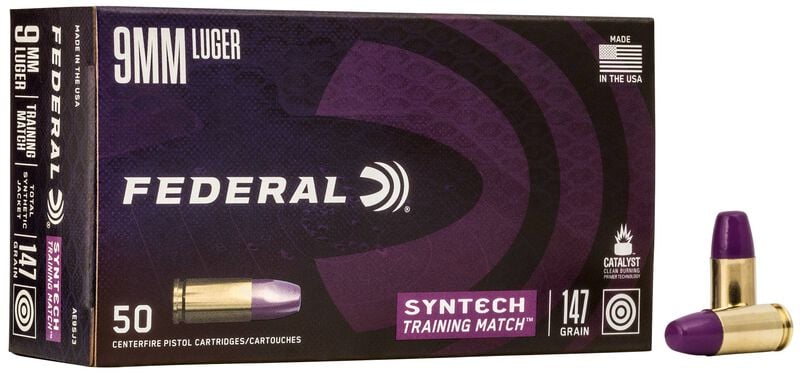 Federal Syntech Training Match 9mm Luger 147gr - 50 Rounds