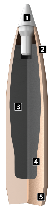 Nosler 6.5mm 130gr Spitzer AccuBond