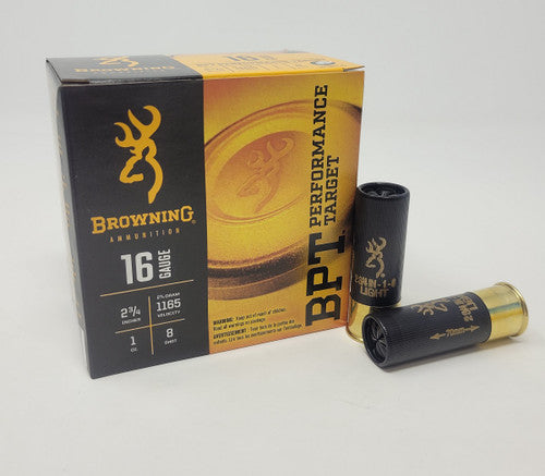 Browning BPT Performance Target 16 Gauge #8 Ammunition