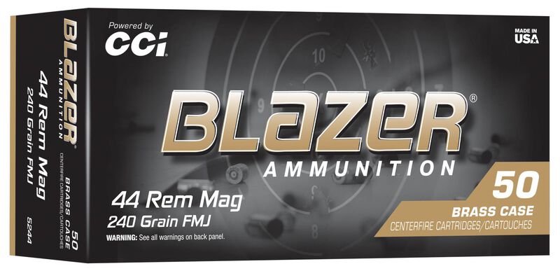 CCI Blazer Brass 44 Rem Magnum 240gr Full Metal Jacket - 50 Rounds