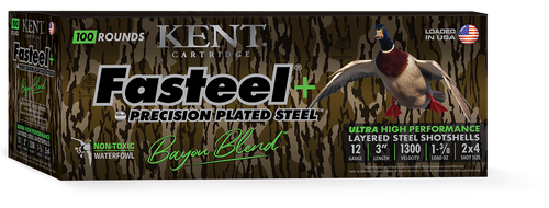 Kent Fasteel+ Bayou Blend 12 Gauge shotshell ammunition