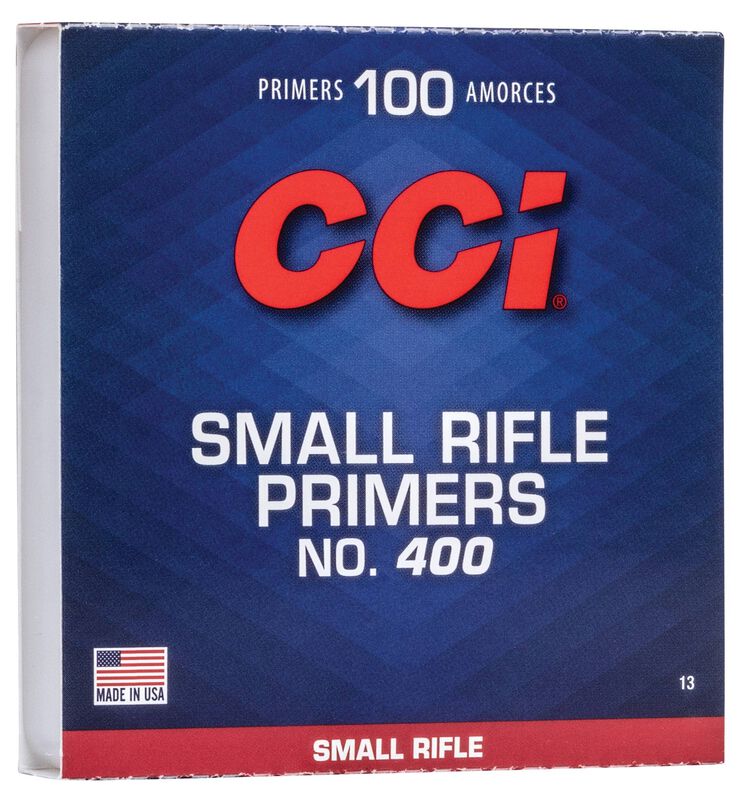CCI No. 400 Small Rifle Primers - 1000 Count